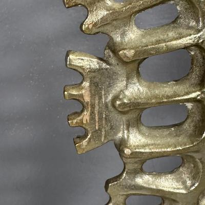 LOT 8D: 22” Aluminum Seahorse Candle Holder