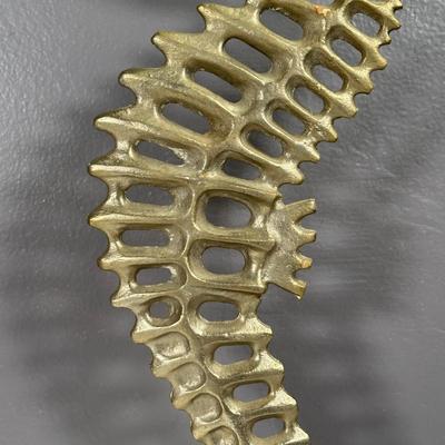 LOT 8D: 22” Aluminum Seahorse Candle Holder