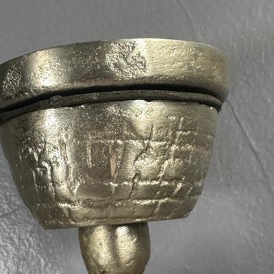 LOT 8D: 22” Aluminum Seahorse Candle Holder