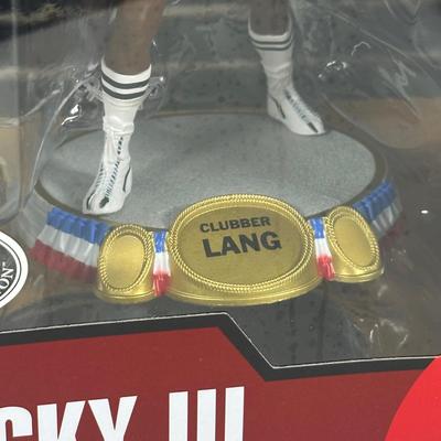 LOT 9D: Mcfarlane Movie Maniacs Rocky 3 Rocky Balboa & Clubber Lang Figures NIB