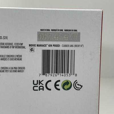 LOT 9D: Mcfarlane Movie Maniacs Rocky 3 Rocky Balboa & Clubber Lang Figures NIB