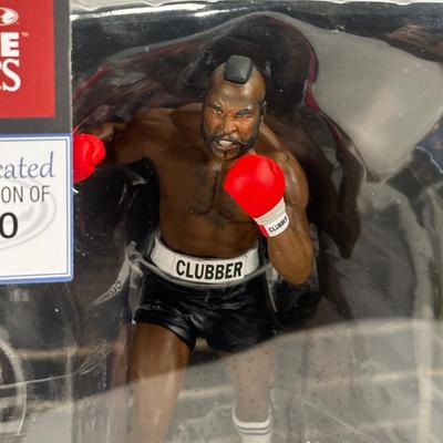 LOT 9D: Mcfarlane Movie Maniacs Rocky 3 Rocky Balboa & Clubber Lang Figures NIB