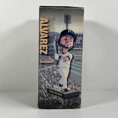 LOT 10D: Roberto Clemente, Adam LaRoche & Pedro Alvarez Bobble Heads In Box