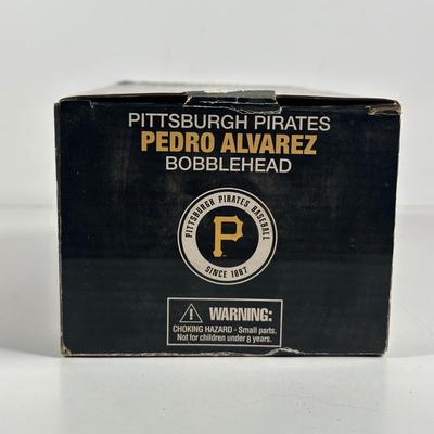 LOT 10D: Roberto Clemente, Adam LaRoche & Pedro Alvarez Bobble Heads In Box