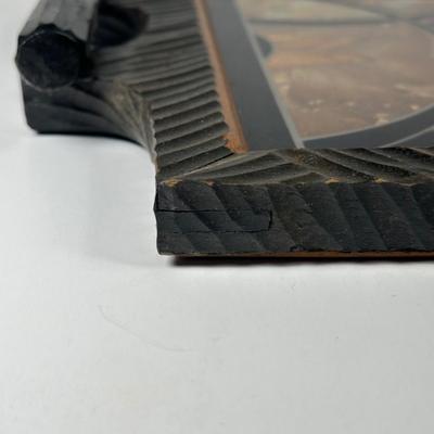 LOT 11D: Vintage Butterfly Inlaid Serving Tray