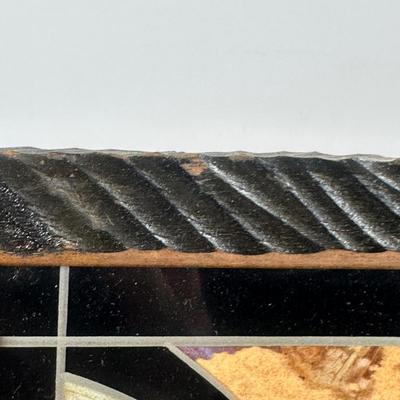 LOT 11D: Vintage Butterfly Inlaid Serving Tray