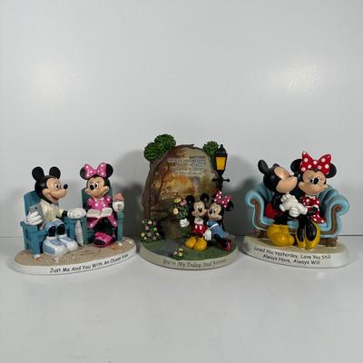 LOT 13D: Three Disney/The Hamilton Collection Figures - You’re My Today & Forever & More
