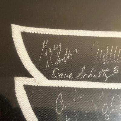 LOT 14D: Philadelphia Flyers 1974 & 1975 Stanley Cup Champions Signed & Framed Jersey