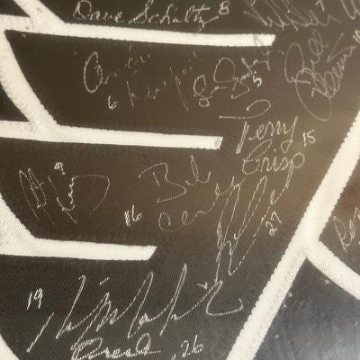 LOT 14D: Philadelphia Flyers 1974 & 1975 Stanley Cup Champions Signed & Framed Jersey