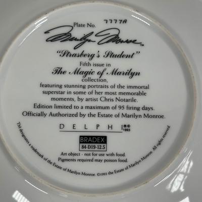 LOT 16D: Vintage Delphi Marilyn Monroe Decorative Plates