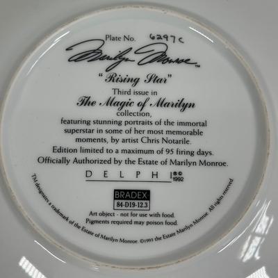 LOT 16D: Vintage Delphi Marilyn Monroe Decorative Plates