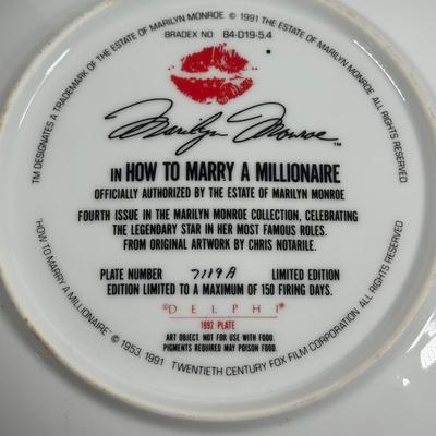 LOT 16D: Vintage Delphi Marilyn Monroe Decorative Plates