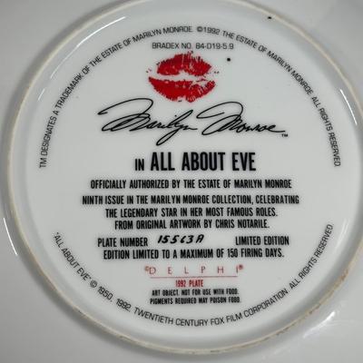 LOT 16D: Vintage Delphi Marilyn Monroe Decorative Plates