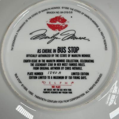 LOT 16D: Vintage Delphi Marilyn Monroe Decorative Plates