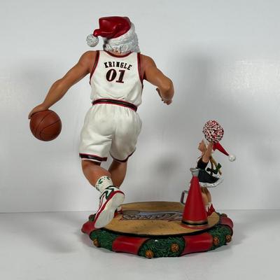 LOT 20D: The Danbury Mint Philadelphia 76ers Santa Figurine