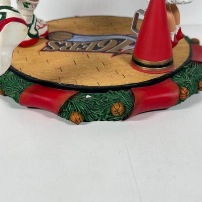 LOT 20D: The Danbury Mint Philadelphia 76ers Santa Figurine