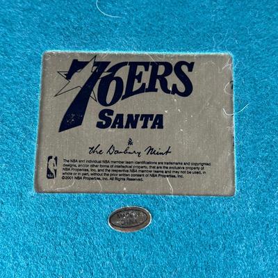 LOT 20D: The Danbury Mint Philadelphia 76ers Santa Figurine