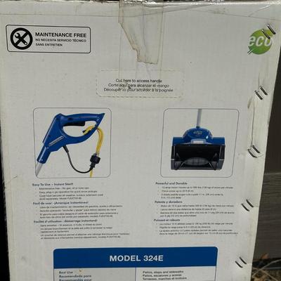 LOT 23D: Snow Joe Plus 11” Electric Snow Shovel w/ Light In Original Box