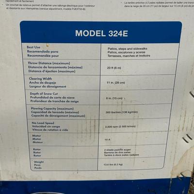 LOT 23D: Snow Joe Plus 11” Electric Snow Shovel w/ Light In Original Box