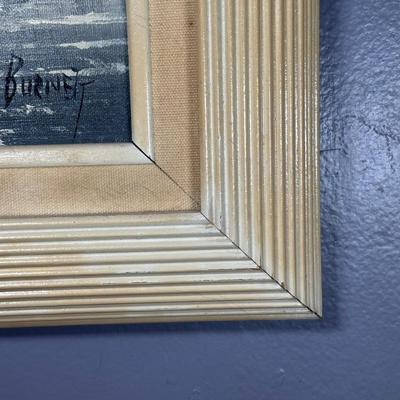 LOT 24L: Paris Scene Oil Painting By Caroline Burnett