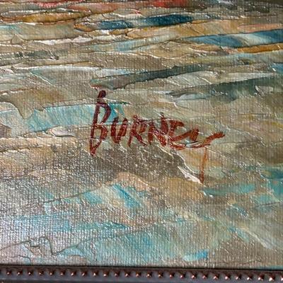 LOT 25L: Paris Scene Oil Painting By Caroline Burnett