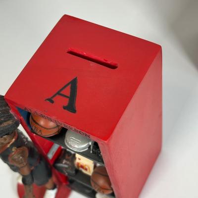 LOT 26A: Allen Iverson Locker Coin Banks & Bobble Heads