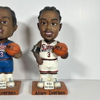 LOT 26A: Allen Iverson Locker Coin Banks & Bobble Heads