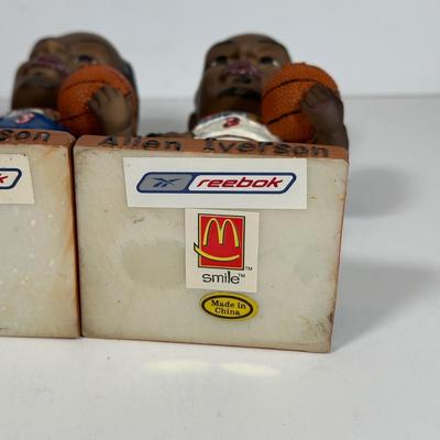 LOT 26A: Allen Iverson Locker Coin Banks & Bobble Heads