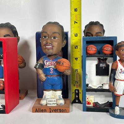 LOT 26A: Allen Iverson Locker Coin Banks & Bobble Heads