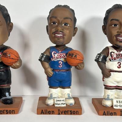 LOT 26A: Allen Iverson Locker Coin Banks & Bobble Heads