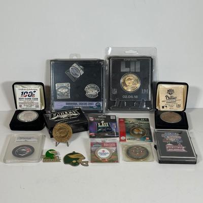 LOT 27A: Philadelphia Sports Coins Pins & More!