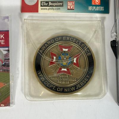LOT 27A: Philadelphia Sports Coins Pins & More!
