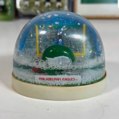 LOT 30A: Philadelphia Eagles Collectibles - Troy Vincent Signed Ball & More!