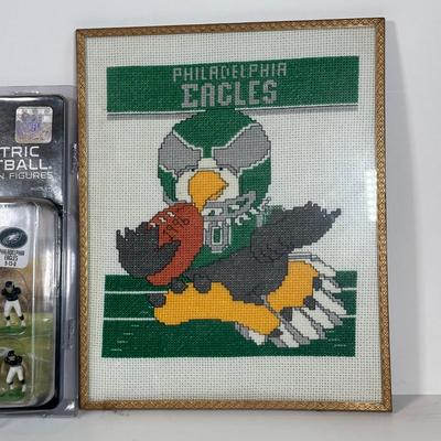 LOT 30A: Philadelphia Eagles Collectibles - Troy Vincent Signed Ball & More!