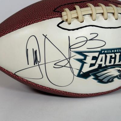 LOT 30A: Philadelphia Eagles Collectibles - Troy Vincent Signed Ball & More!