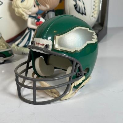 LOT 30A: Philadelphia Eagles Collectibles - Troy Vincent Signed Ball & More!