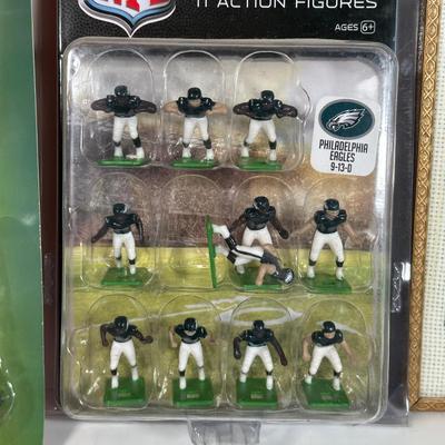LOT 30A: Philadelphia Eagles Collectibles - Troy Vincent Signed Ball & More!