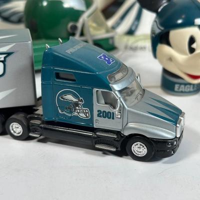 LOT 30A: Philadelphia Eagles Collectibles - Troy Vincent Signed Ball & More!