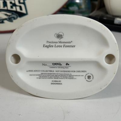 LOT 30A: Philadelphia Eagles Collectibles - Troy Vincent Signed Ball & More!