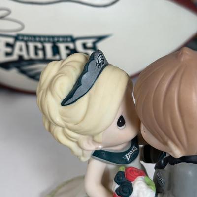 LOT 30A: Philadelphia Eagles Collectibles - Troy Vincent Signed Ball & More!