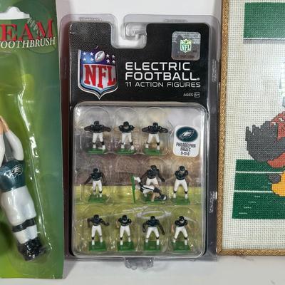 LOT 30A: Philadelphia Eagles Collectibles - Troy Vincent Signed Ball & More!