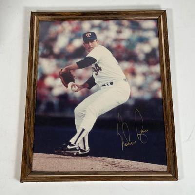 LOT 31A: Nolan Ryan Collection - Signed Ball and Pictures, Stamps, Cards & More