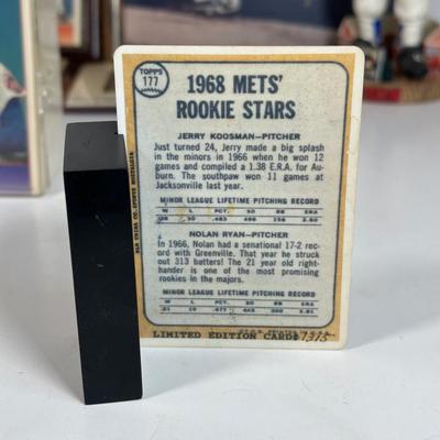 LOT 31A: Nolan Ryan Collection - Signed Ball and Pictures, Stamps, Cards & More