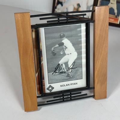 LOT 31A: Nolan Ryan Collection - Signed Ball and Pictures, Stamps, Cards & More