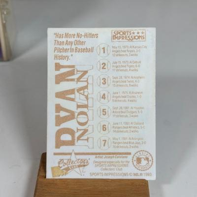 LOT 31A: Nolan Ryan Collection - Signed Ball and Pictures, Stamps, Cards & More