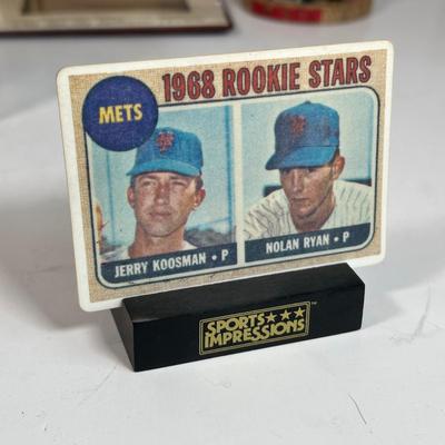 LOT 31A: Nolan Ryan Collection - Signed Ball and Pictures, Stamps, Cards & More