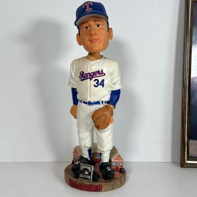 LOT 31A: Nolan Ryan Collection - Signed Ball and Pictures, Stamps, Cards & More