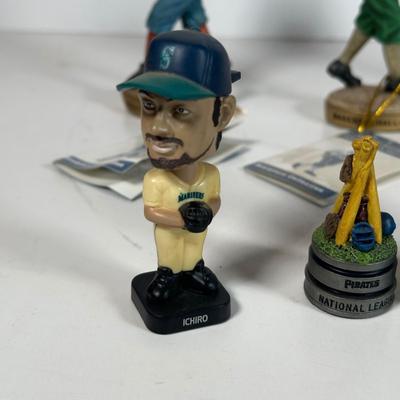 LOT 33A: Baseball Collectibles - MLB and Minor League - Balls, Figures, 2 Dollar Bill & More