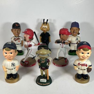 LOT 33A: Baseball Collectibles - MLB and Minor League - Balls, Figures, 2 Dollar Bill & More