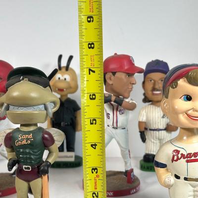 LOT 33A: Baseball Collectibles - MLB and Minor League - Balls, Figures, 2 Dollar Bill & More